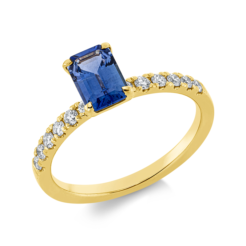 Farbstein Classic Ring Weißgold 18kt 0,25ct