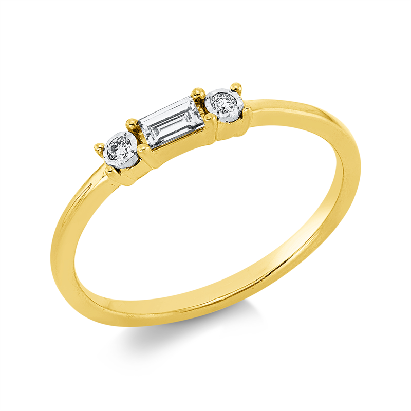 Baguette Ring Weißgold 18kt 0,13ct