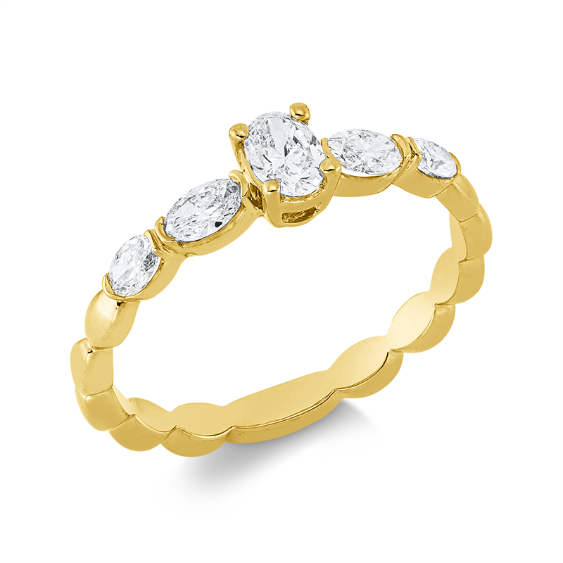 Solitaire Ring Gelbgold 18kt 0,52ct