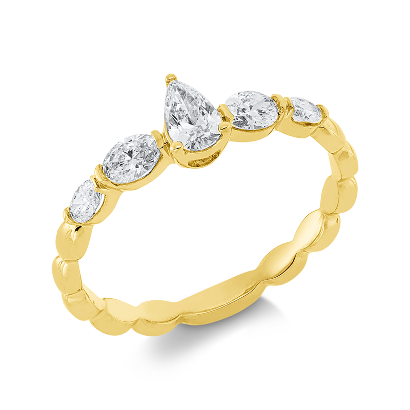 Solitaire Ring Gelbgold 18kt 0,54ct