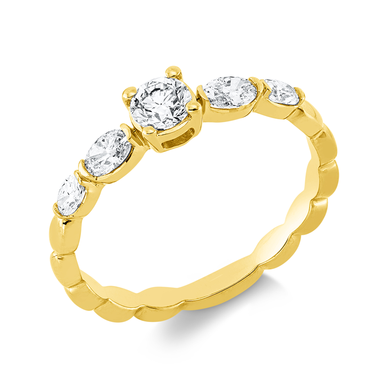 Solitaire Ring Weißgold 18kt 0,59ct