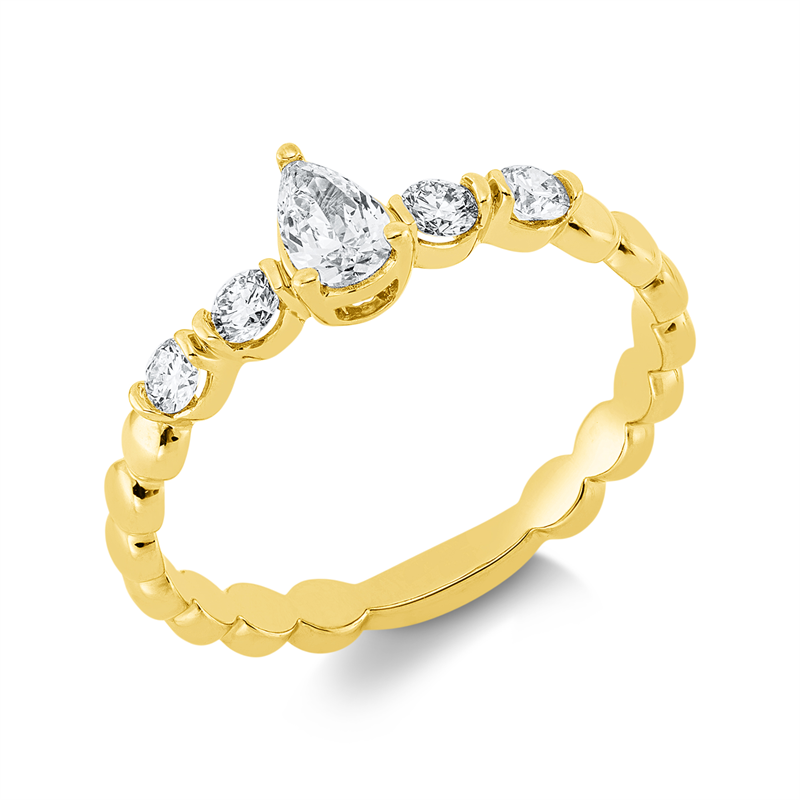 Solitaire Ring Weißgold 18kt 0,43ct