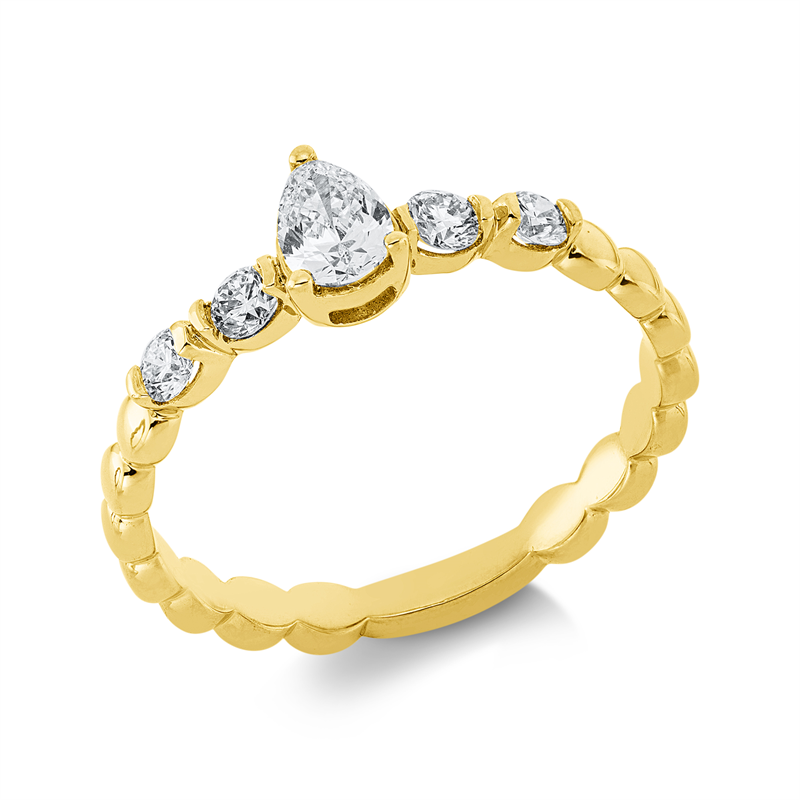 Solitaire Ring Gelbgold 18kt Ref-1HN56