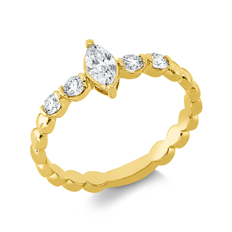 Solitaire Ring Weißgold 18kt 0,44ct