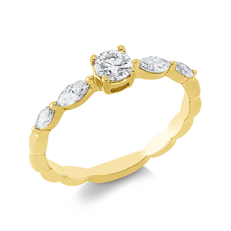 Solitaire Ring Weißgold 18kt 0,55ct