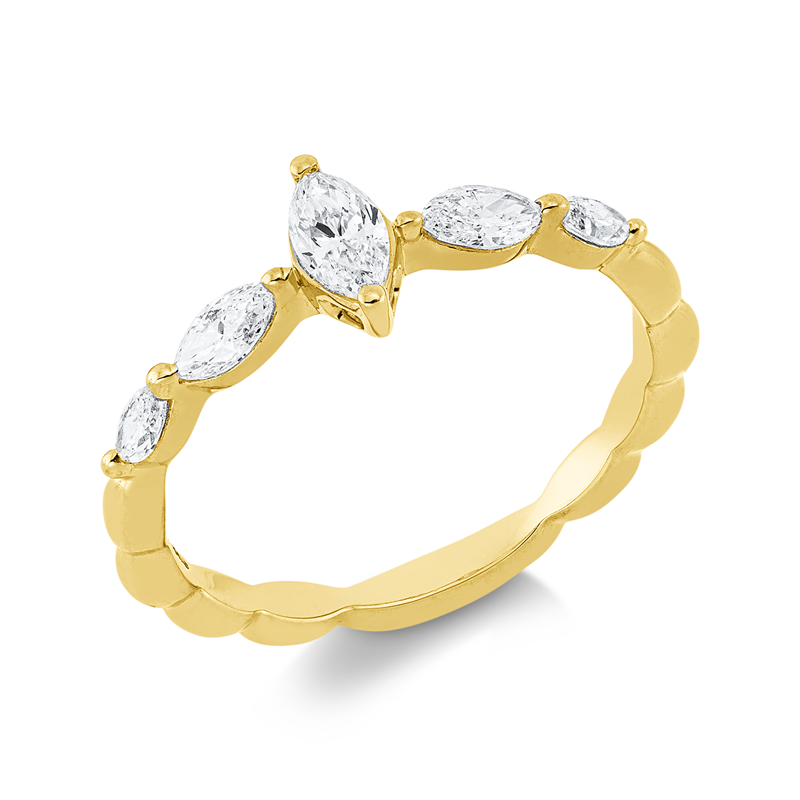 Solitaire Ring Weißgold 18kt 0,51ct