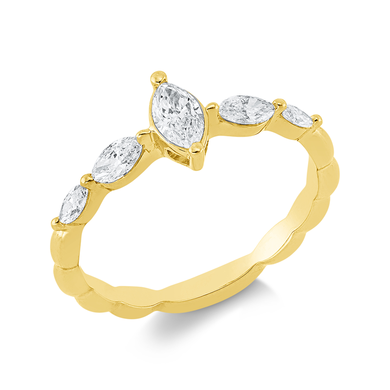 Solitaire Ring Weißgold 18kt 0,55ct