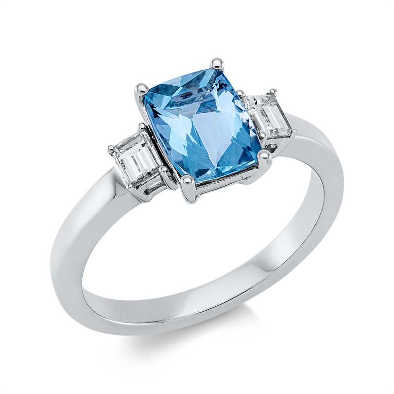 Farbstein Fashion Ring Weißgold 18kt Ref-1HP26