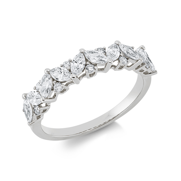 Memoire halb Ring Weißgold 18kt Ref-1HQ07