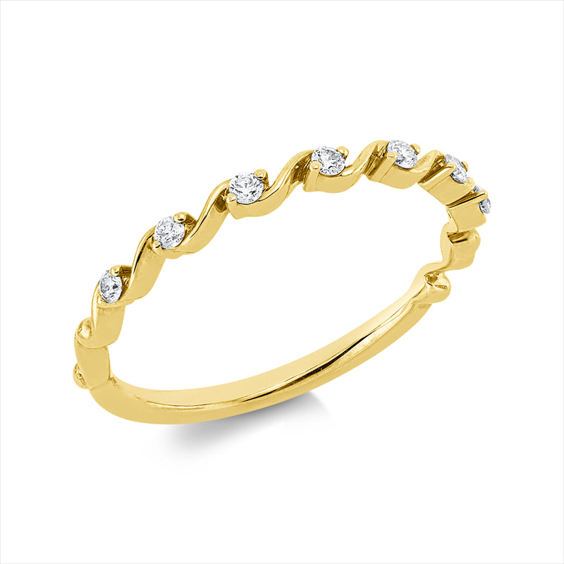 Modern Woman Ring Weißgold 14kt 0,1ct