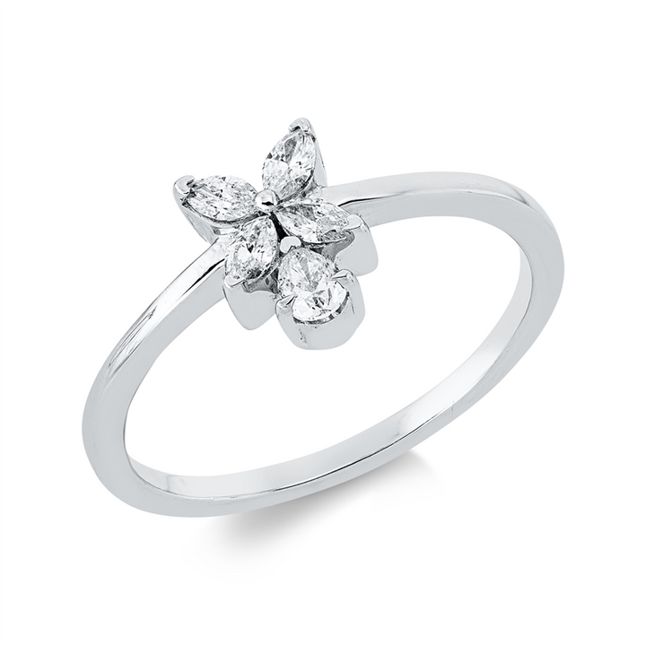 Modern Woman Ring Weißgold 18kt Ref-1HW85