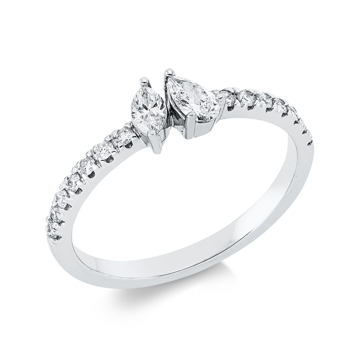 Modern Woman Ring Weißgold 18kt Ref-1HX17