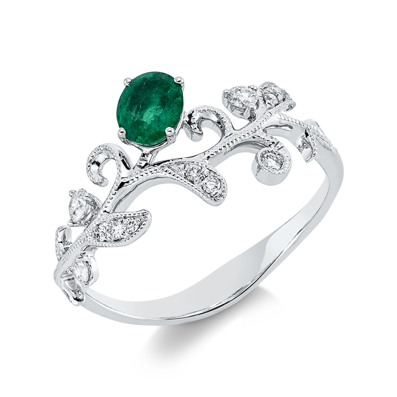Farbstein Classic Ring Weißgold 18kt Ref-1HX33
