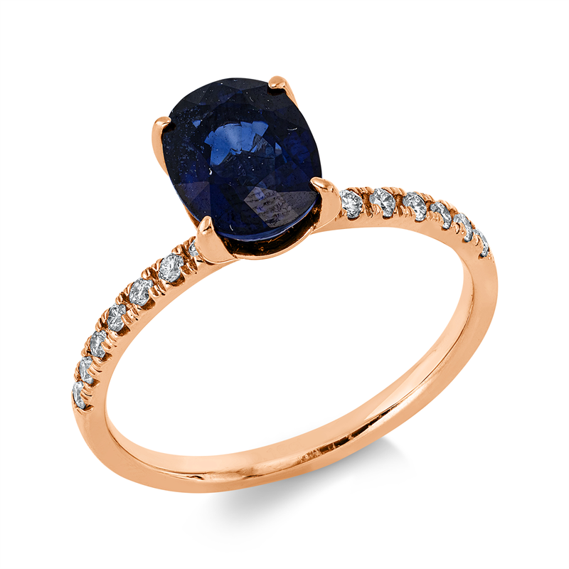 Farbstein Classic Ring Rotgold 18kt 0,16ct