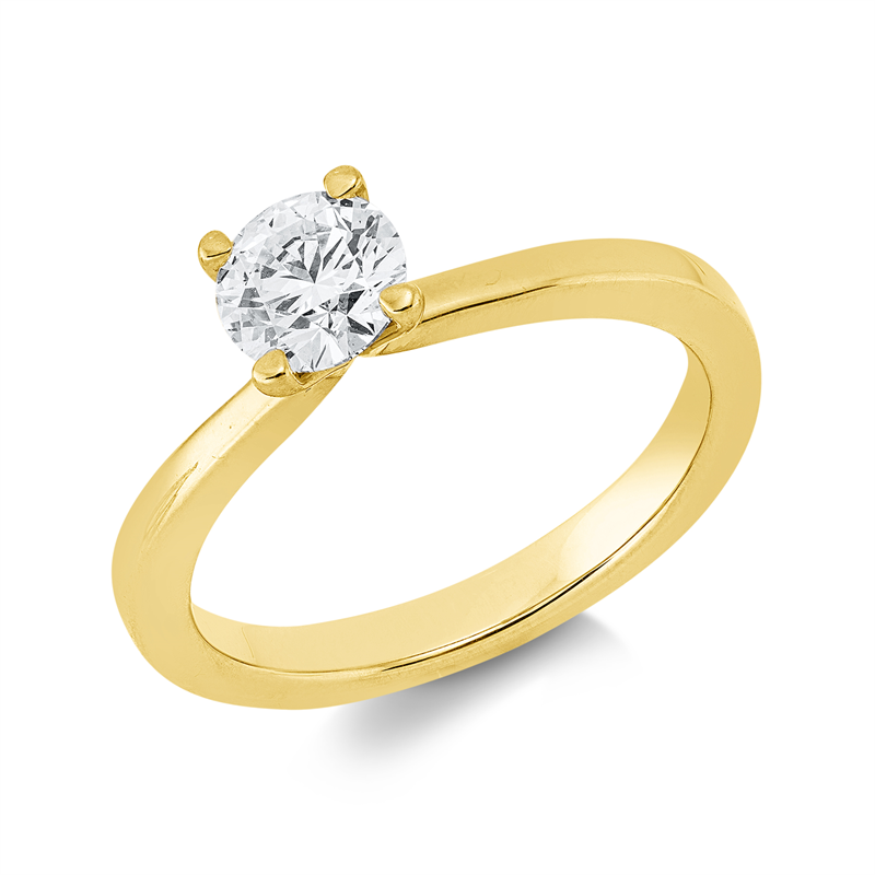 Solitaire Ring Gelbgold 18kt 0,7ct