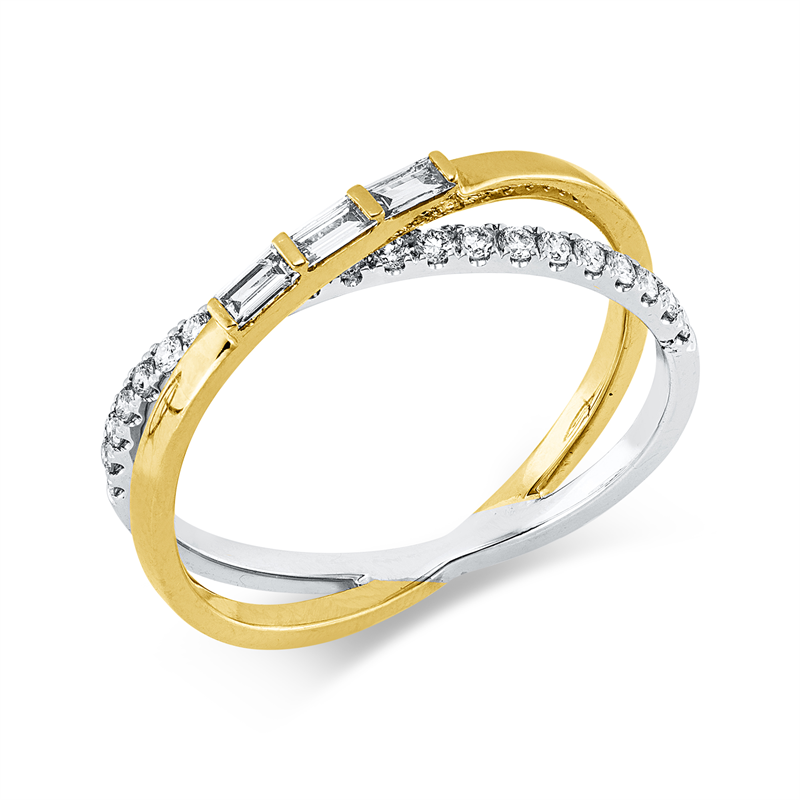 Baguette Ring Weißgold 18kt 0,26ct
