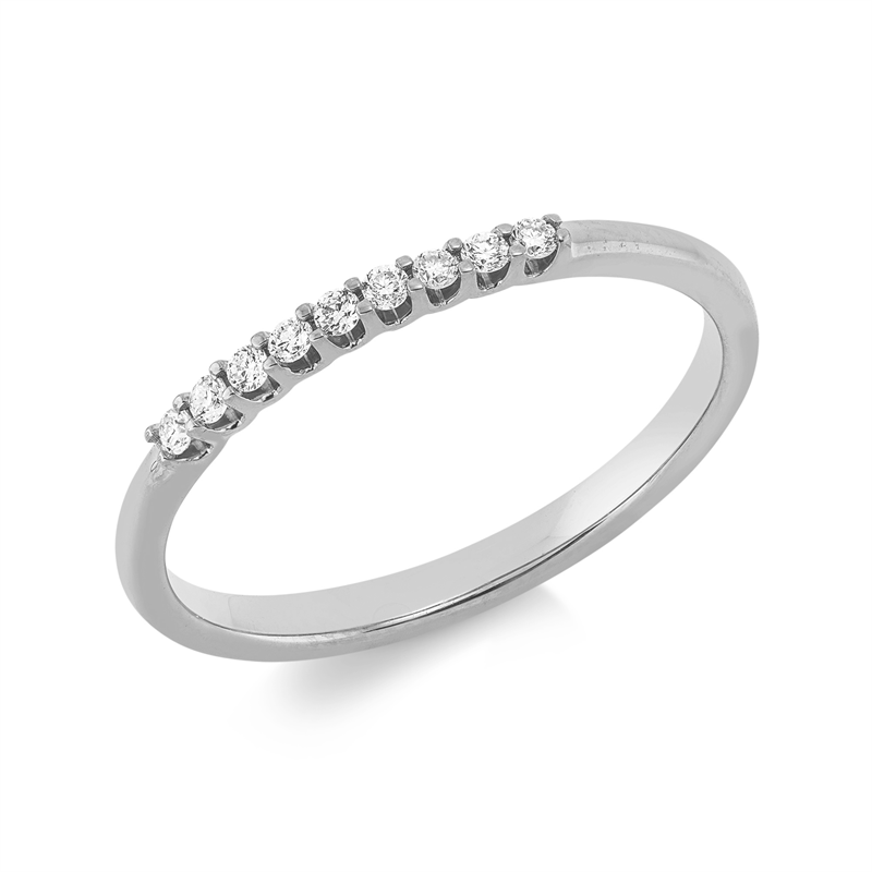 Modern Woman Ring Weißgold 14kt 0,1ct