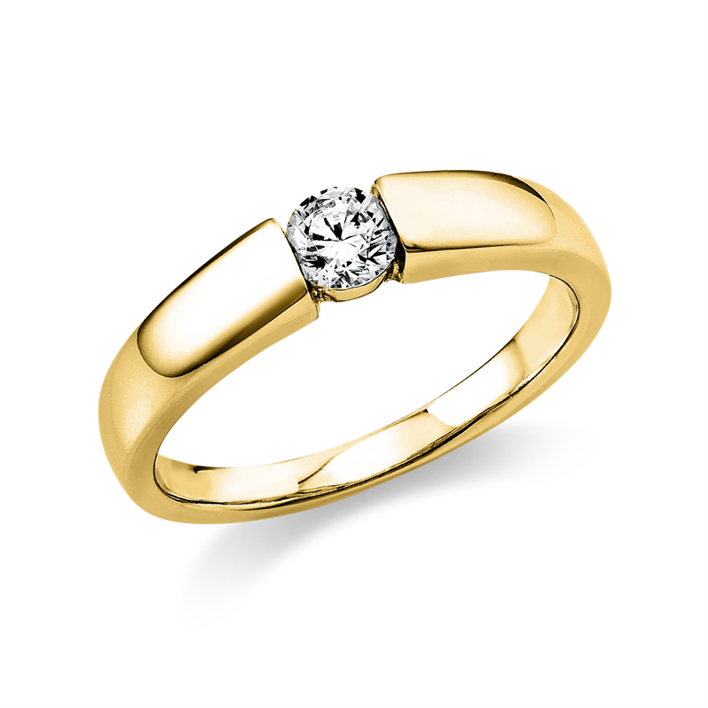 Solitaire Ring Weißgold 18kt 0,25ct