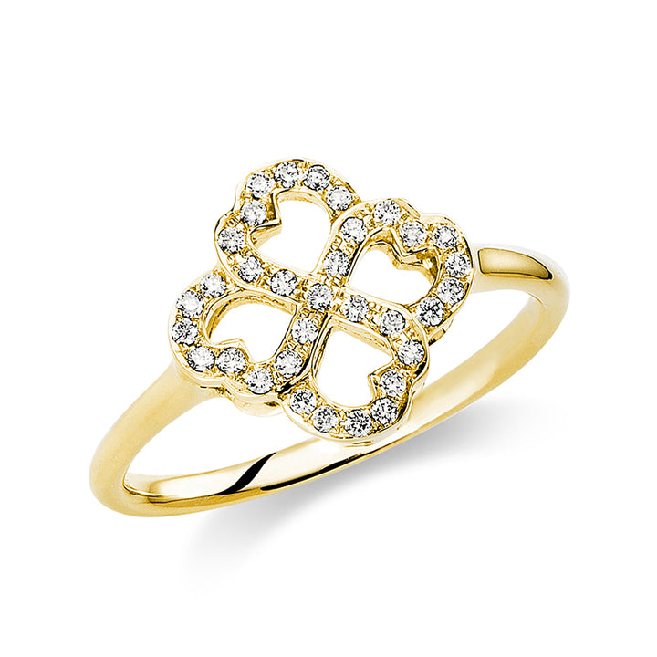 Mehrfachsteinbesatz Ring Gelbgold 14kt Ref-1I059