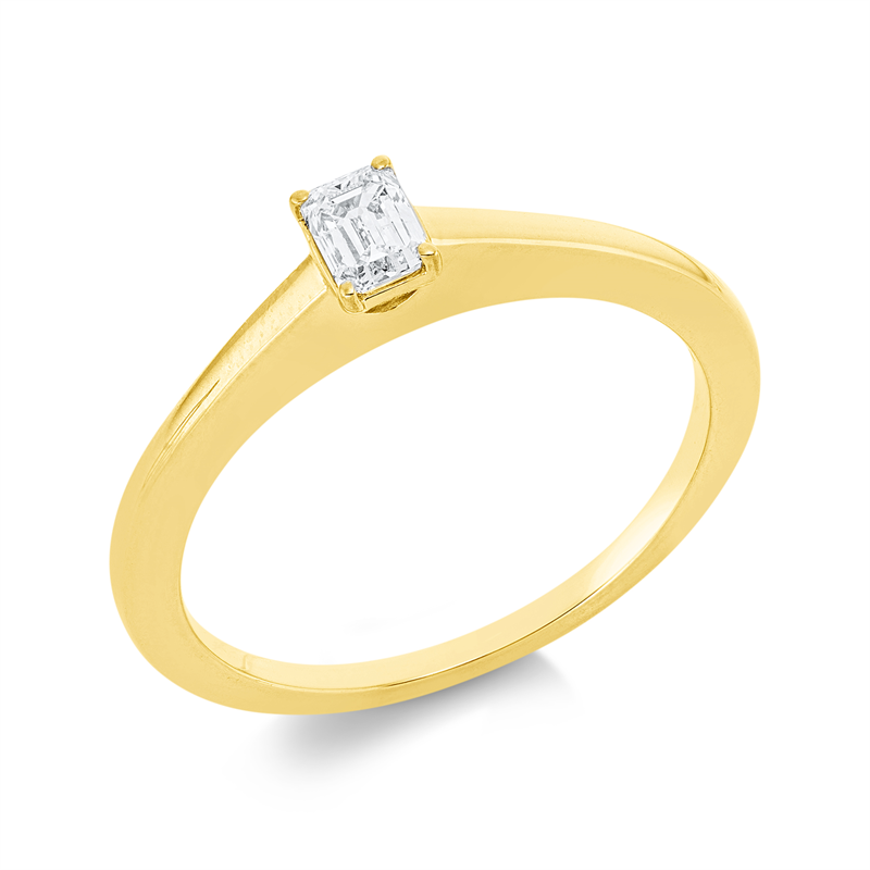 Solitaire Ring Gelbgold 18kt 0,24ct
