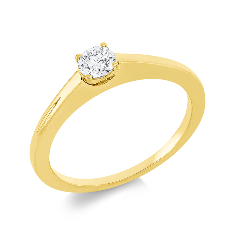 Solitaire Ring Gelbgold 18kt 0,25ct