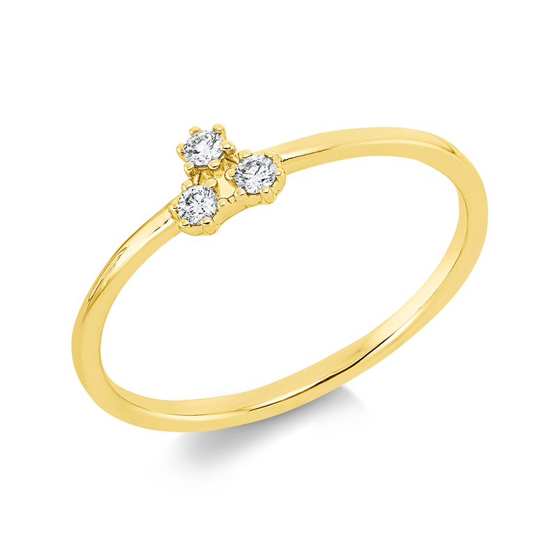 Modern Woman Ring Weißgold 18kt 0,07ct