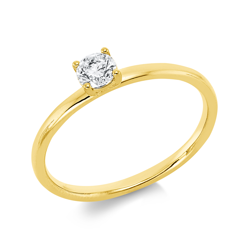 Solitaire Ring Weißgold 18kt 0,25ct