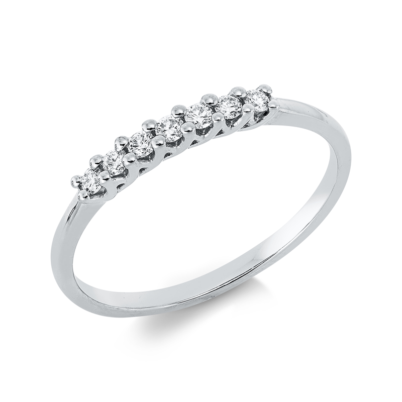 Modern Woman Ring Weißgold 18kt 0,13ct