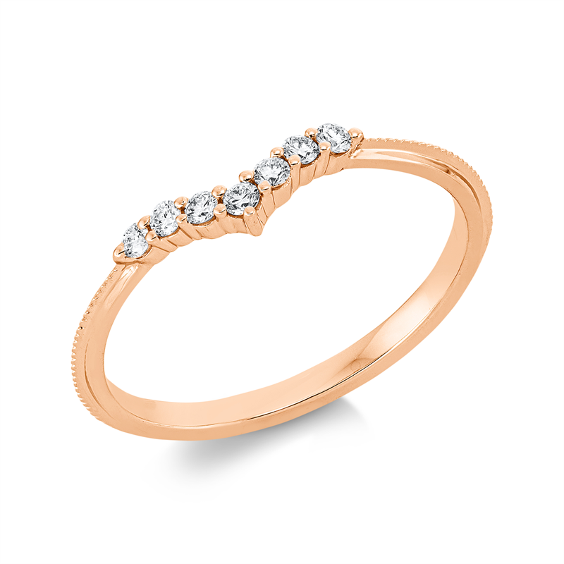 Modern Woman Ring Weißgold 18kt 0,12ct