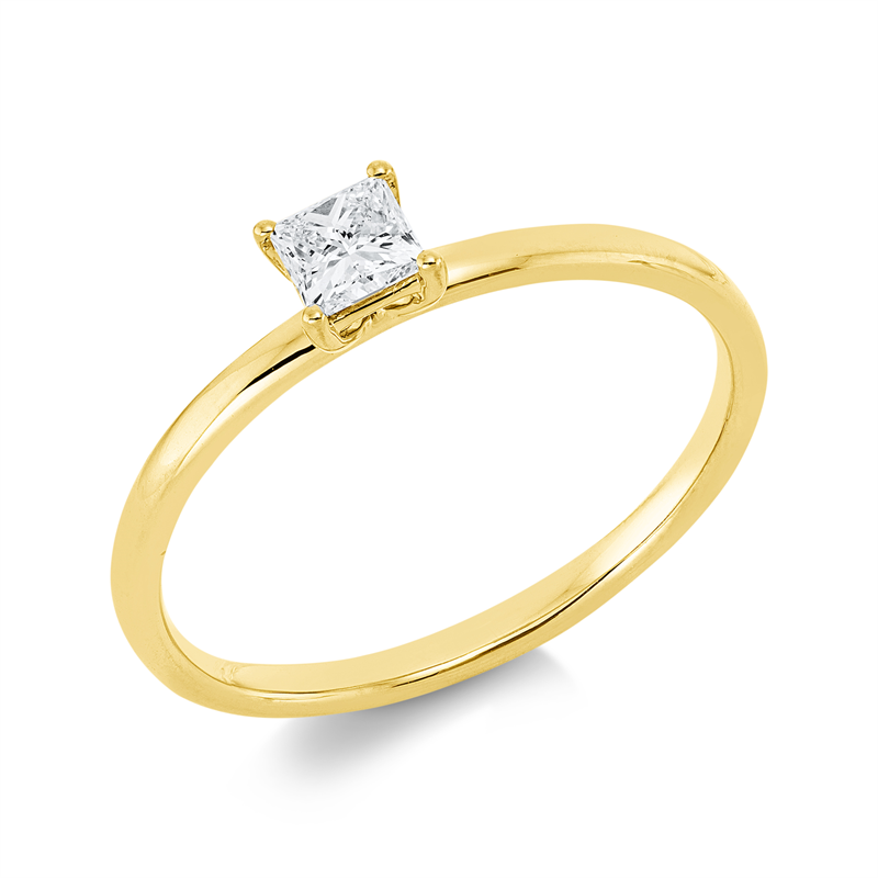 Solitaire Ring Weißgold 18kt 0,28ct