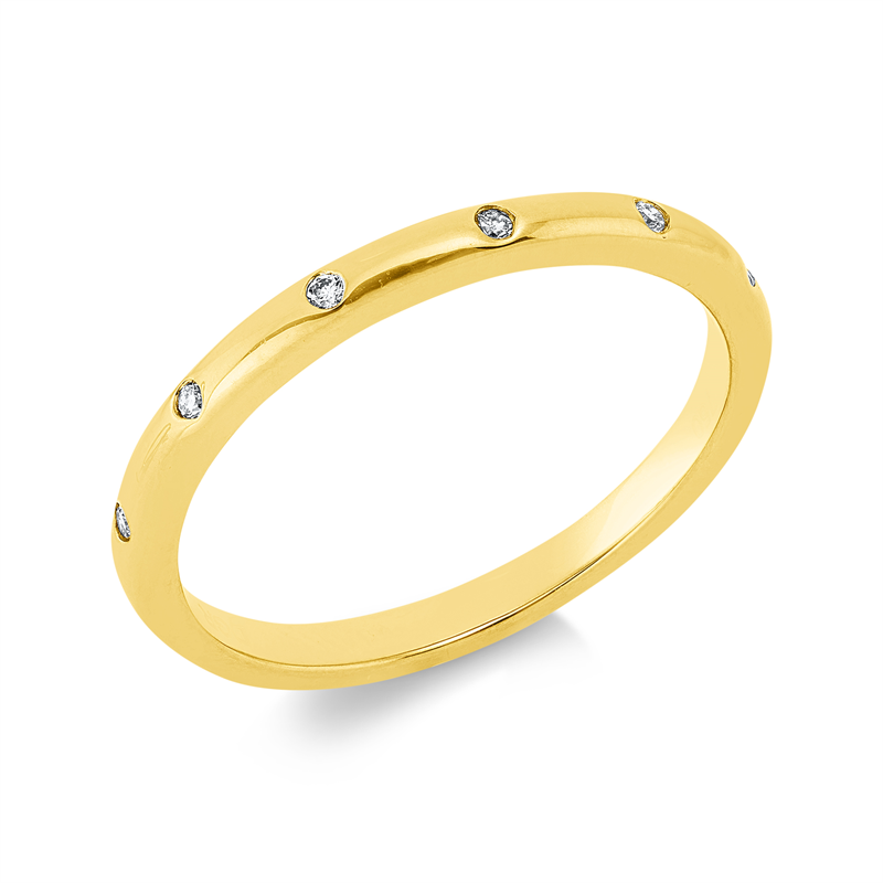Modern Woman Ring Weißgold 18kt 0,05ct
