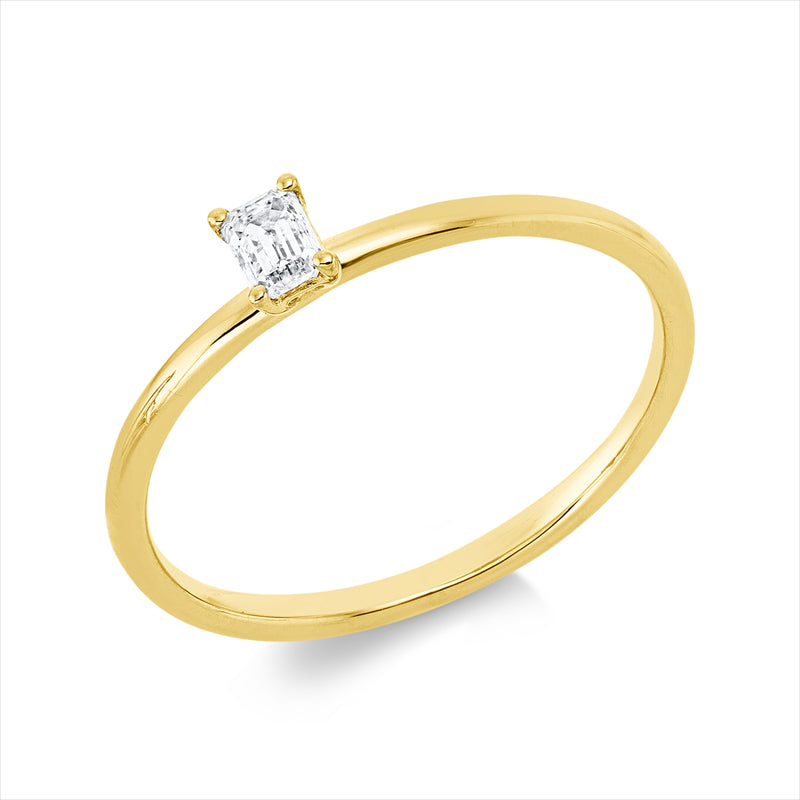 Solitaire Ring Weißgold 18kt 0,15ct