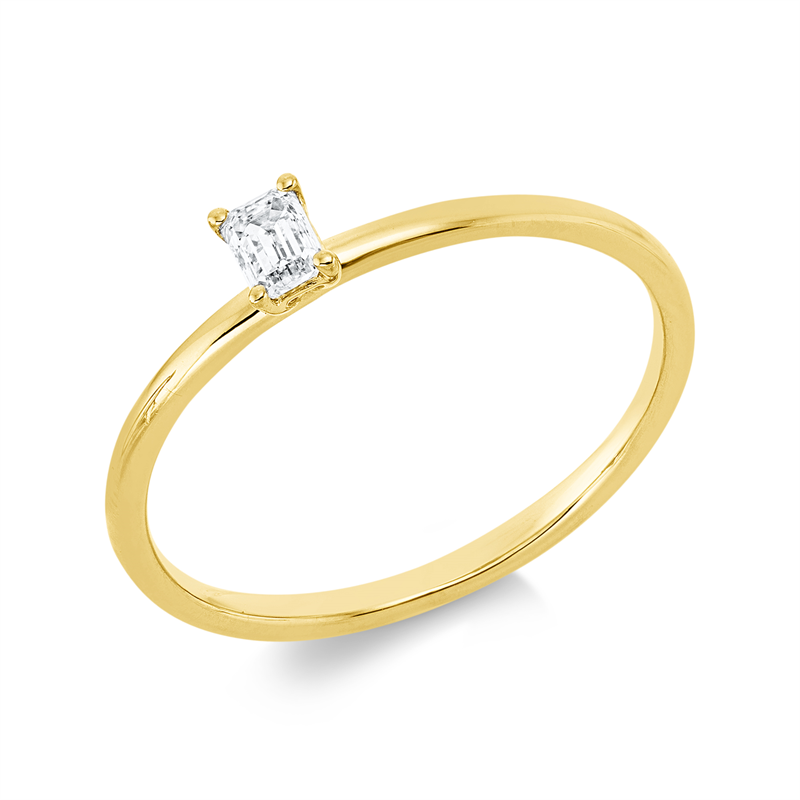 Solitaire Ring Weißgold 18kt 0,15ct