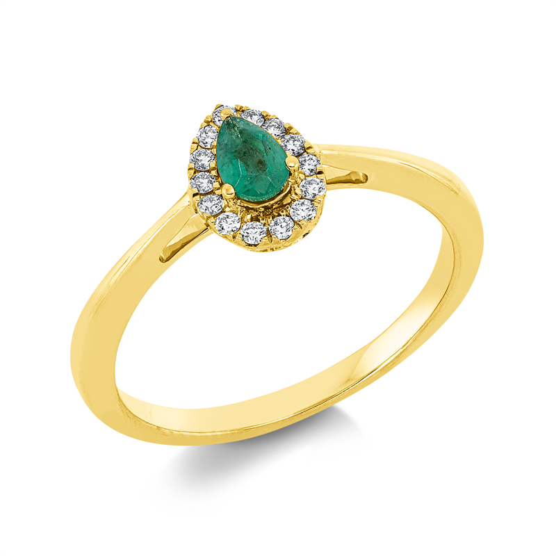Farbstein Classic Ring Weißgold 18kt 0,09ct