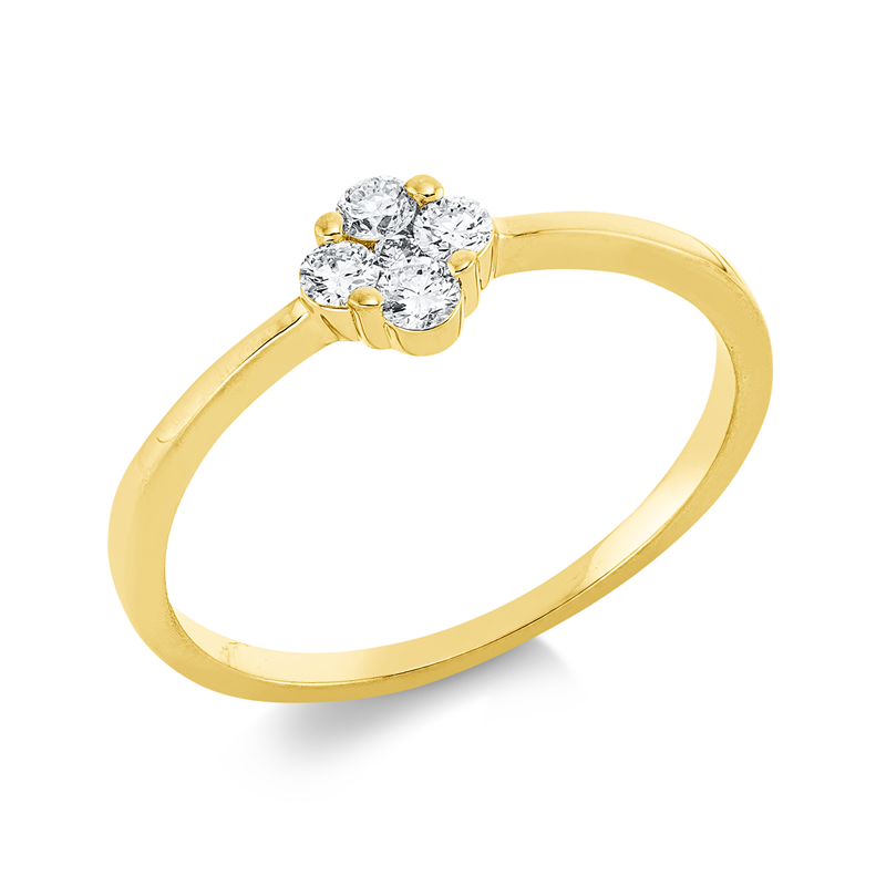 Modern Woman Ring Weißgold 18kt 0,18ct