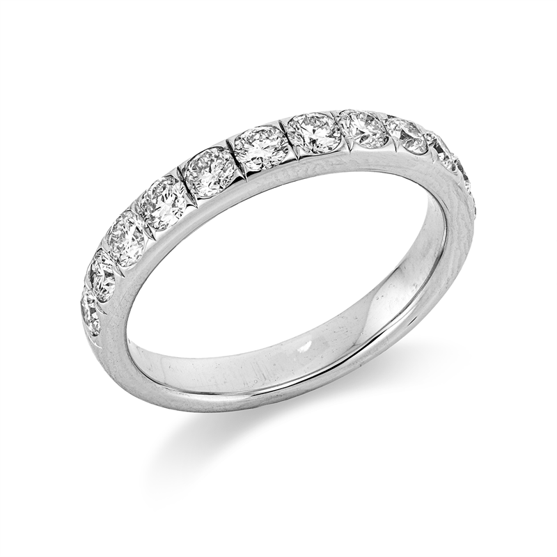 Memoire halb Ring Weißgold 18kt 1ct
