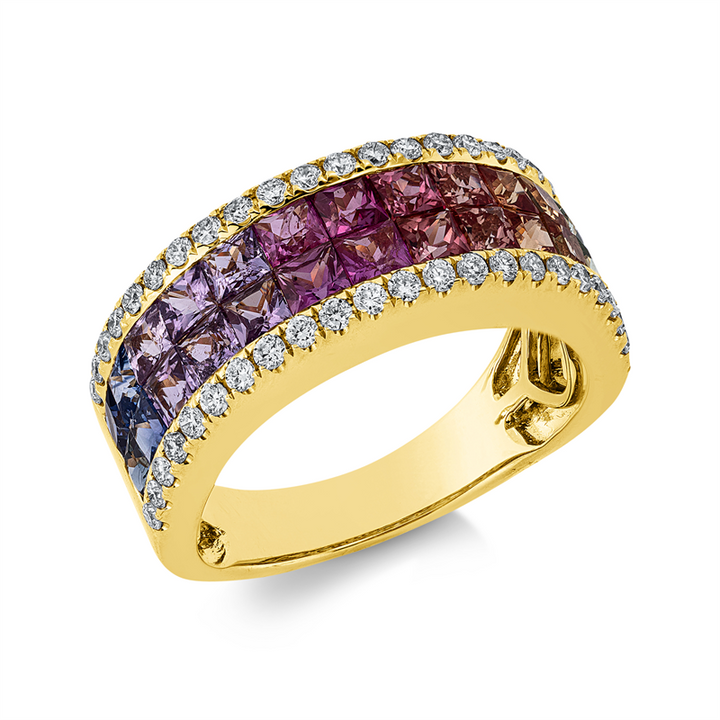 Rainbow & Multicolor Ring Gelbgold 18kt Ref-1II03