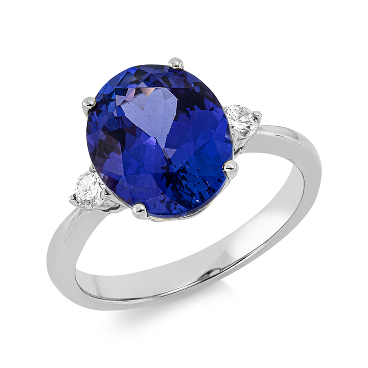 Farbstein Classic Ring Weißgold 18kt Ref-1II13