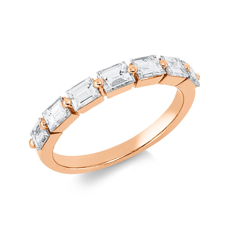Baguette Ring Rotgold 18kt 1,16ct