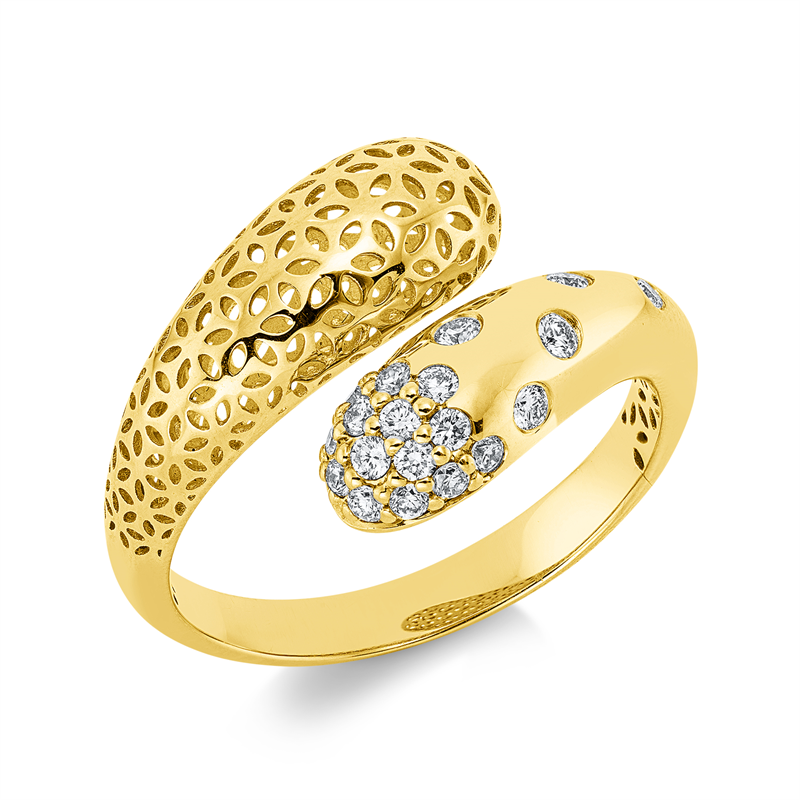 Modern Woman Ring Gelbgold 14kt Ref-1IJ18