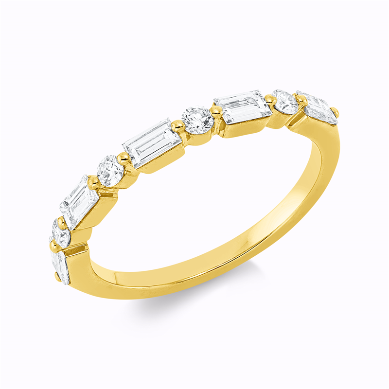 Baguette Ring Gelbgold 18kt 0,58ct