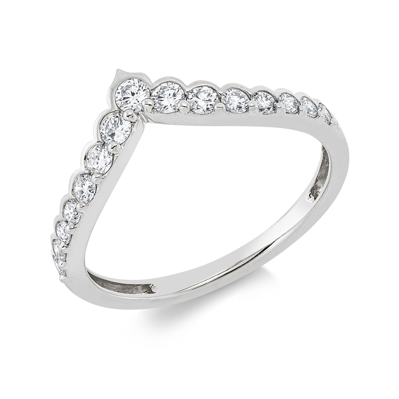 Modern Woman Ring Weißgold 18kt Ref-1IJ25