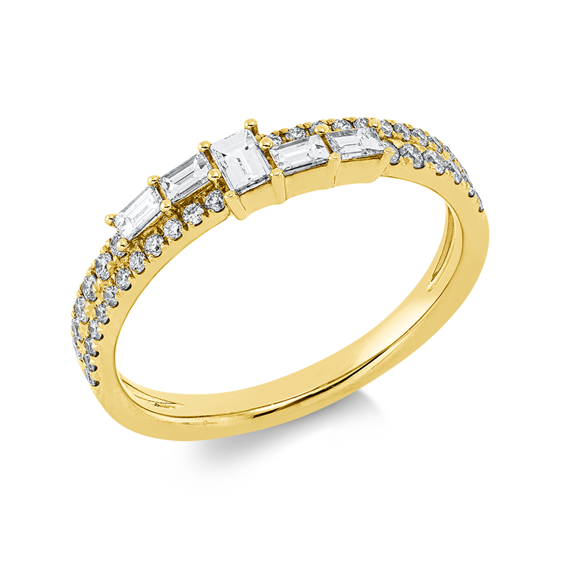 Baguette Ring Gelbgold 18kt 0,38ct