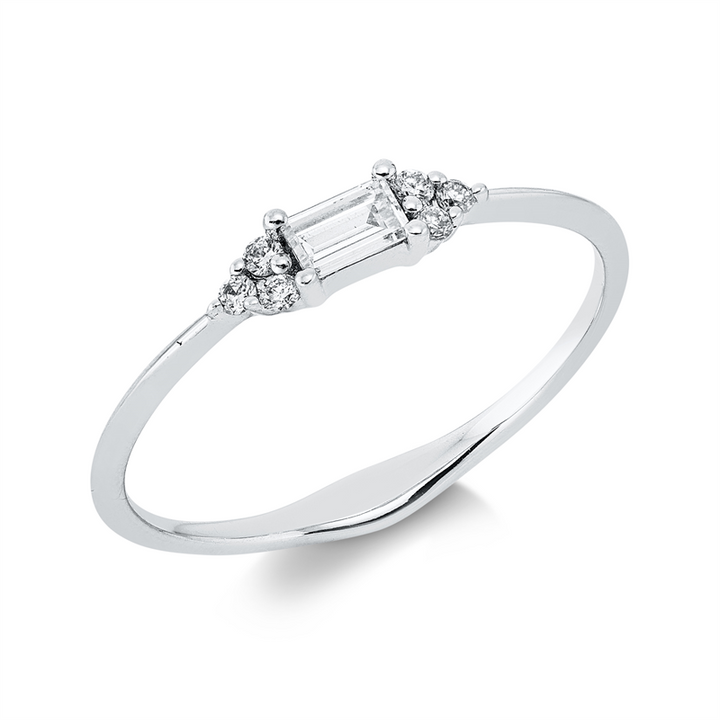 Baguette Ring Weißgold 18kt Ref-1IL49