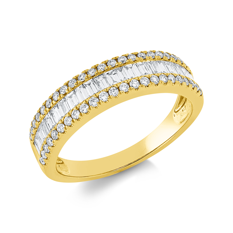 Baguette Ring Gelbgold 18kt 0,82ct