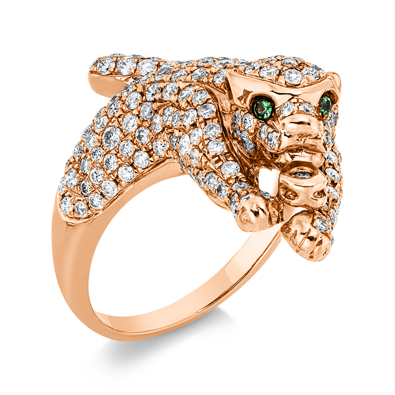 Tier Ring Rotgold 18kt 1,47ct