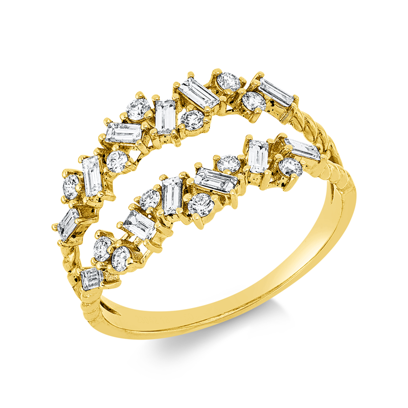 Baguette Ring Gelbgold 18kt 0,53ct