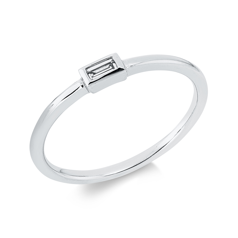 Modern Woman Ring Weißgold 18kt 0,04ct