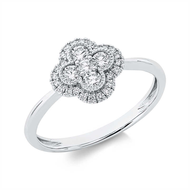 Modern Woman Ring Weißgold 18kt Ref-1IO53
