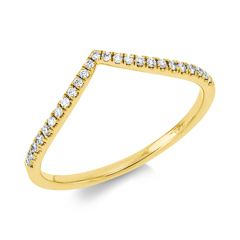 Modern Woman Ring Gelbgold 18kt 0,1ct